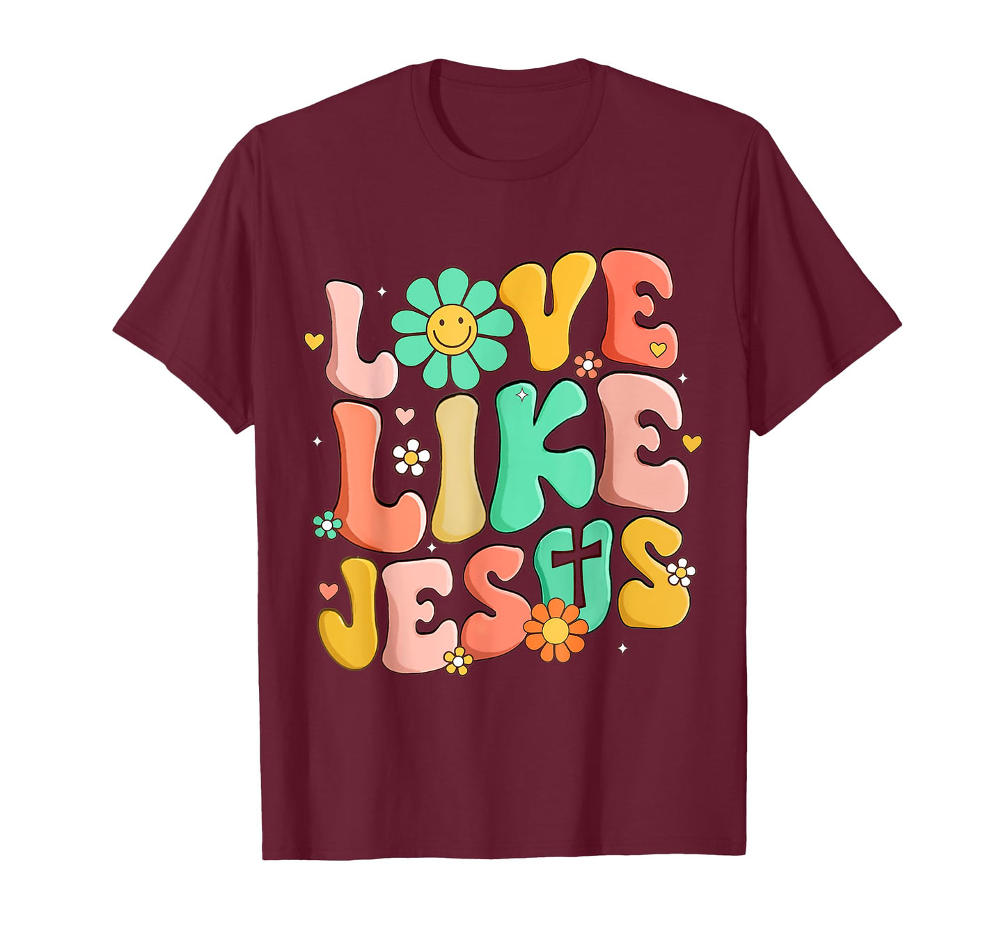 Retro Love Like Jesus Christian Religious God Lovers Gift T-Shirt