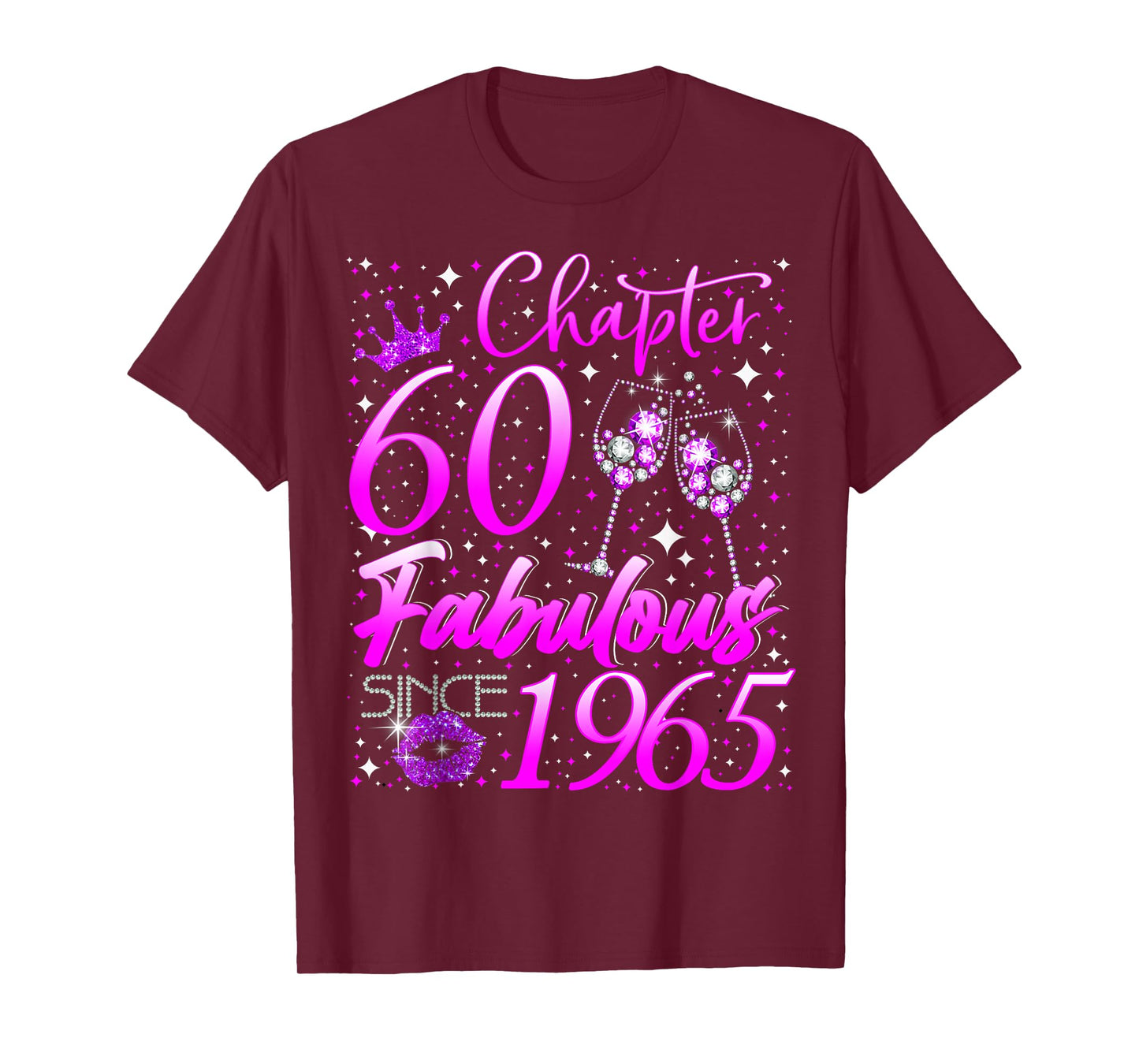 Womens Chapter 60 Fabulous Vintage Since 1965 60th Birthday T-Shirt