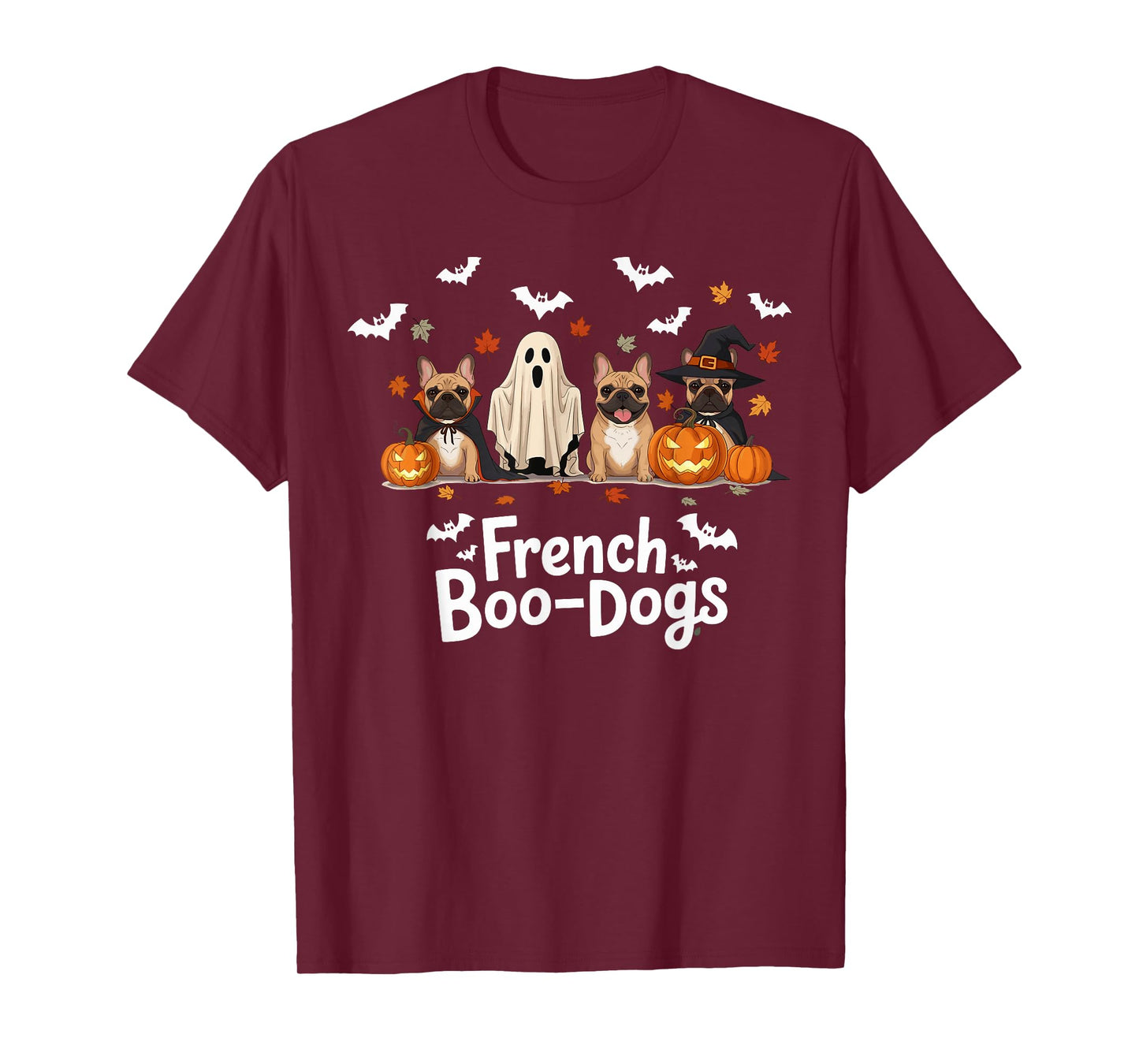 Halloween Pumpkin French Bulldog Fall Spooky Season T-Shirt