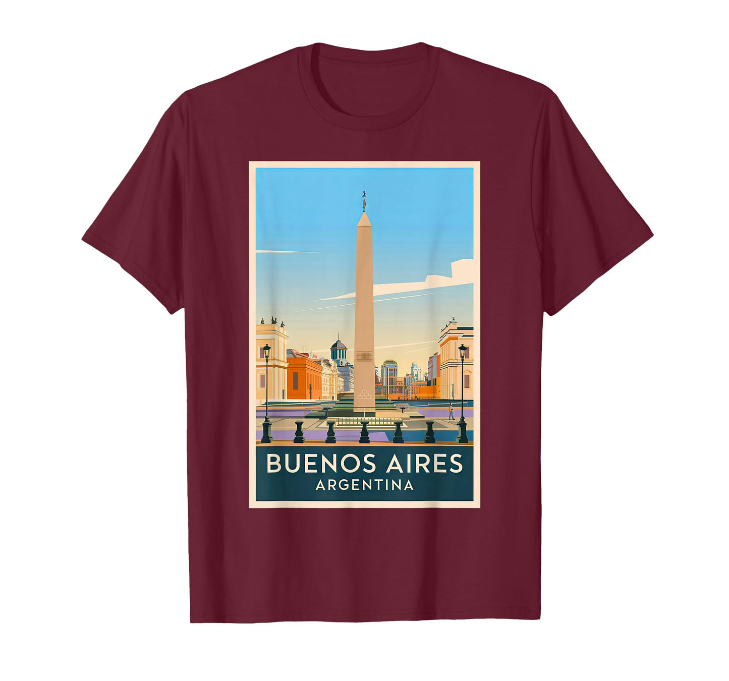 Buenos Aires Argentina Skyline Retro Vintage Design T-Shirt