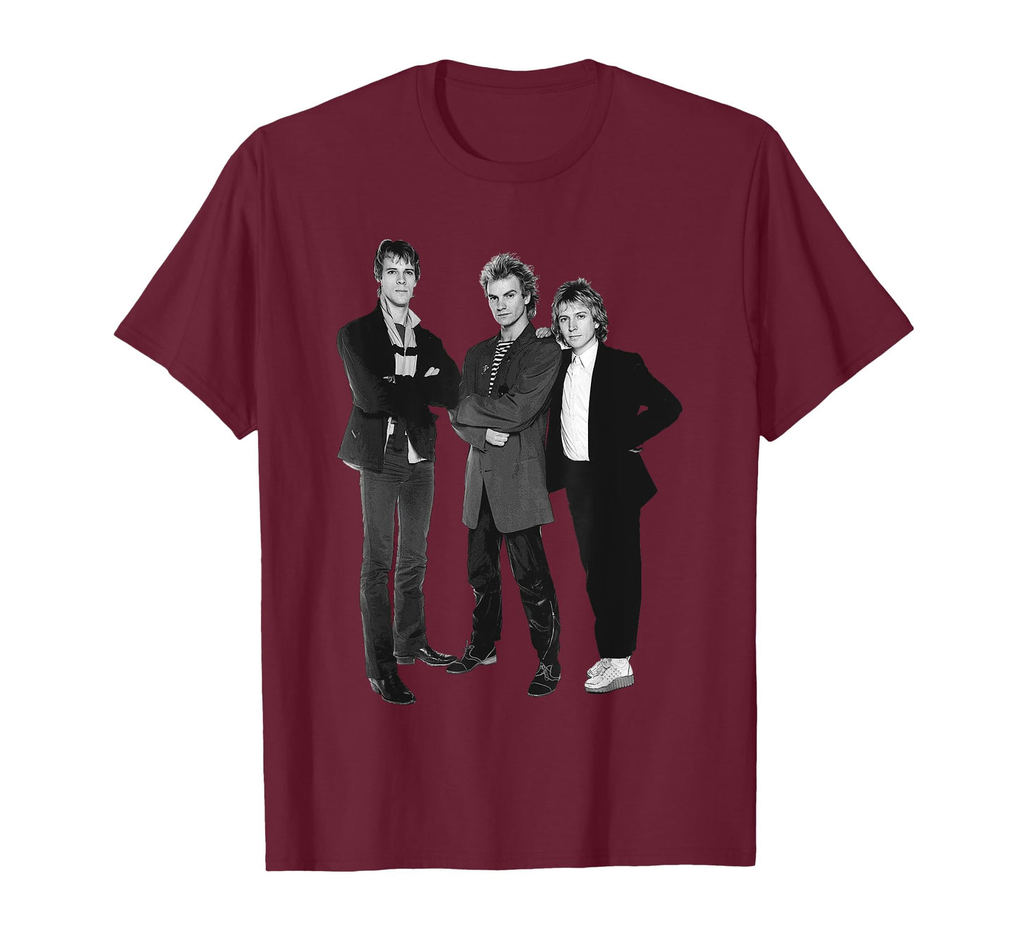 Sting Andy Summers & Stewart Copeland The Police Band Photo T-Shirt