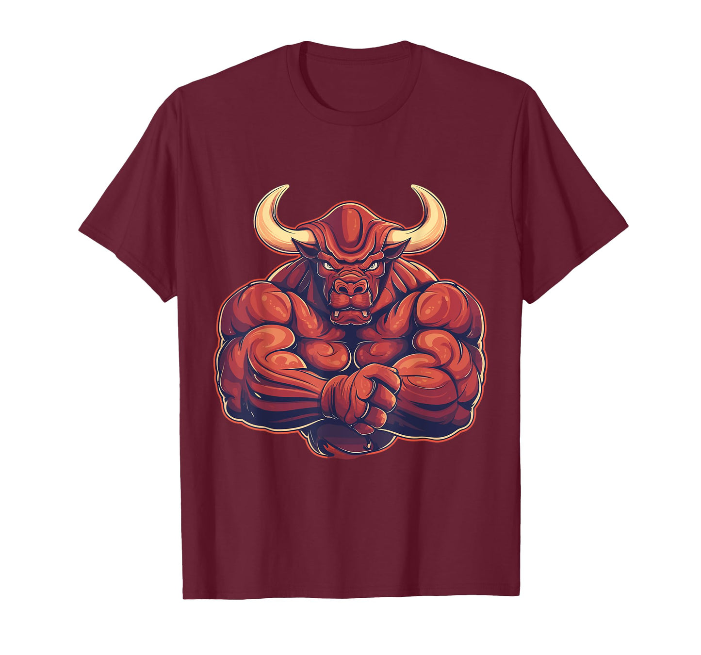 Bull, Muscular, Swole, Weightlifting, Workout, Strong, Bull T-Shirt
