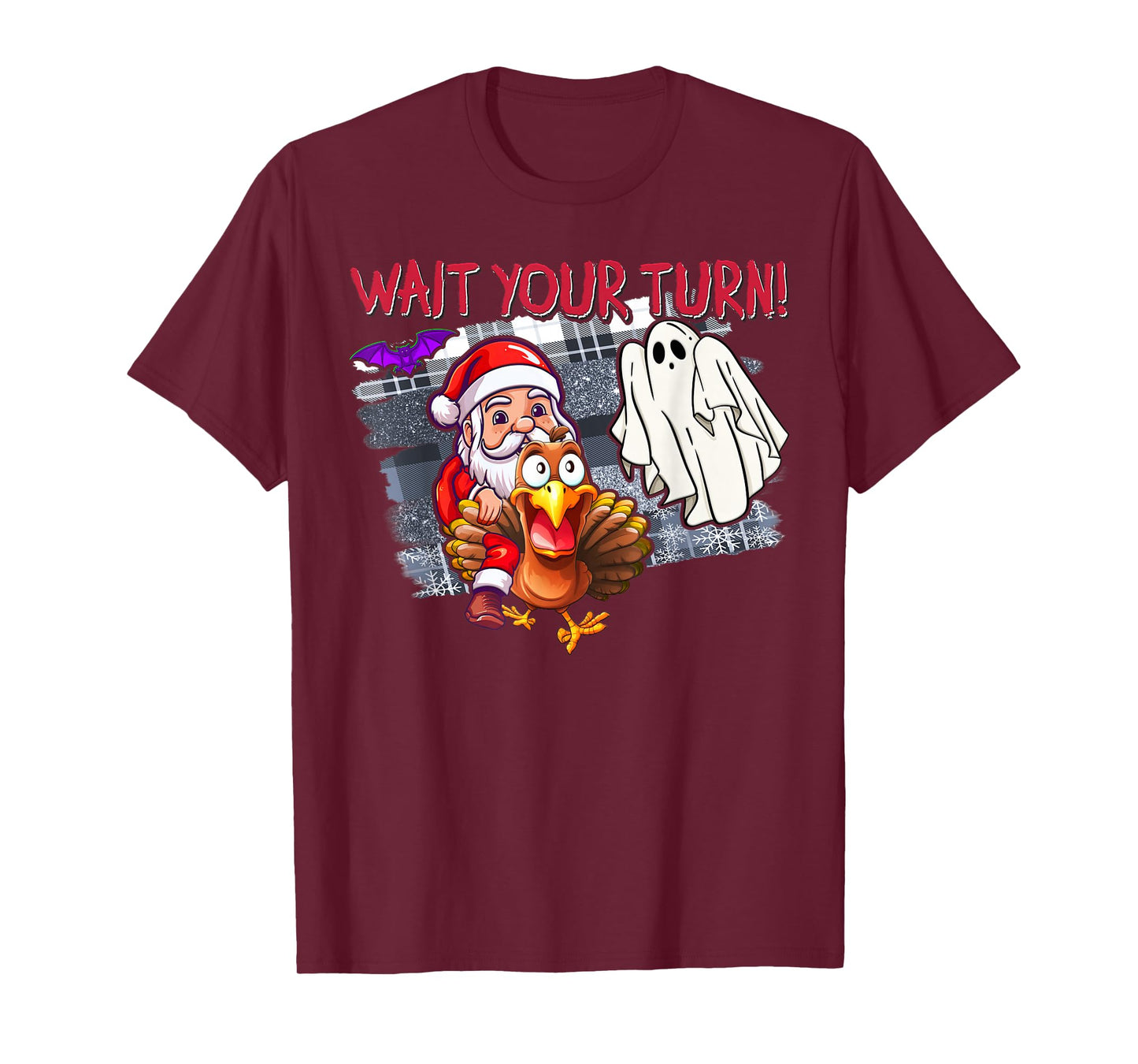Funny Halloween Thanksgiving Christmas HallowThanksMas T-Shirt
