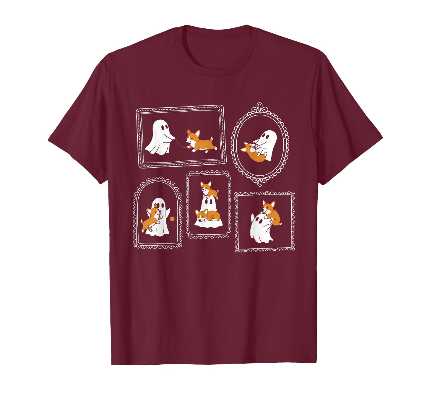Halloween Vibes Corgi Lovers Corgi Mom Spooky Boo & Corgi T-Shirt