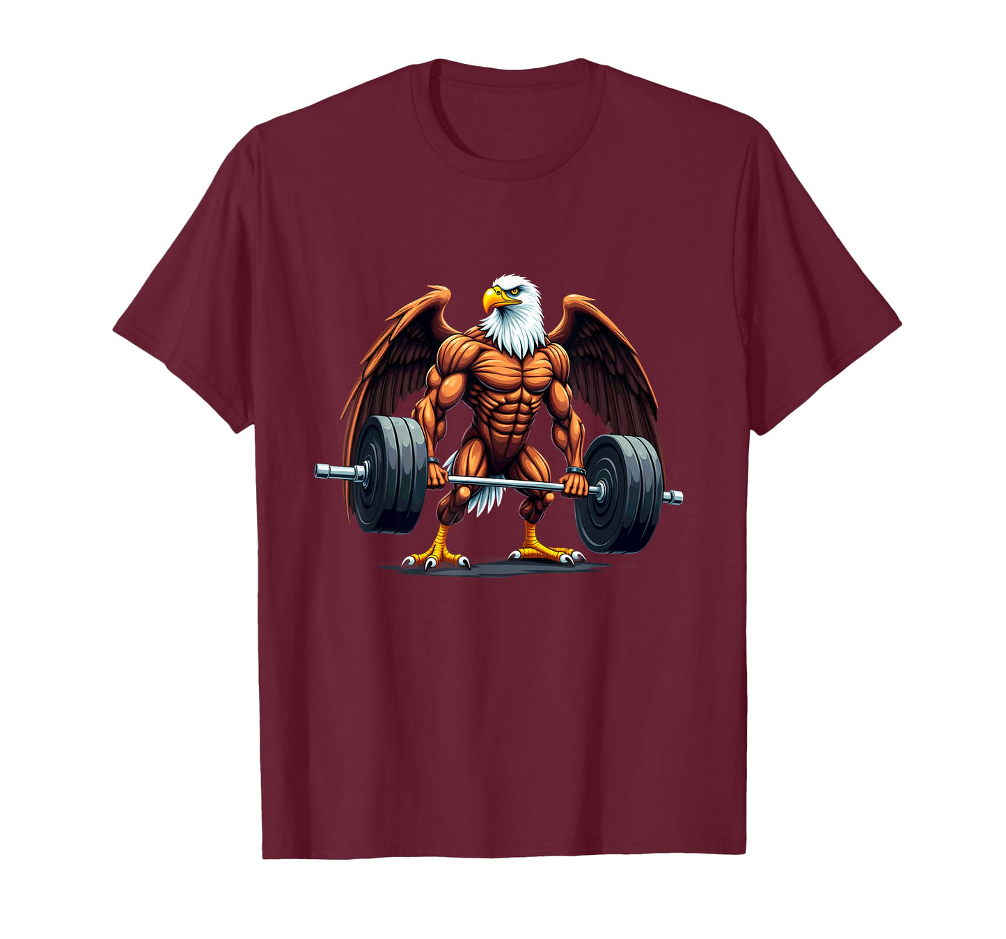 Workout Gym Eagle Deadlift Weightlifting T-Shirt