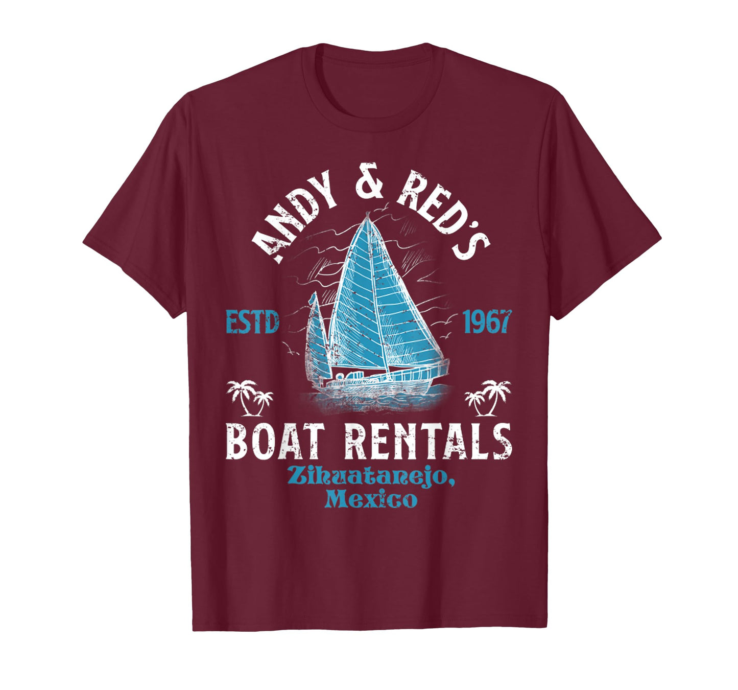 Vintage Andy And Red's Boat Repair Fishing Charters Boating T-Shirt