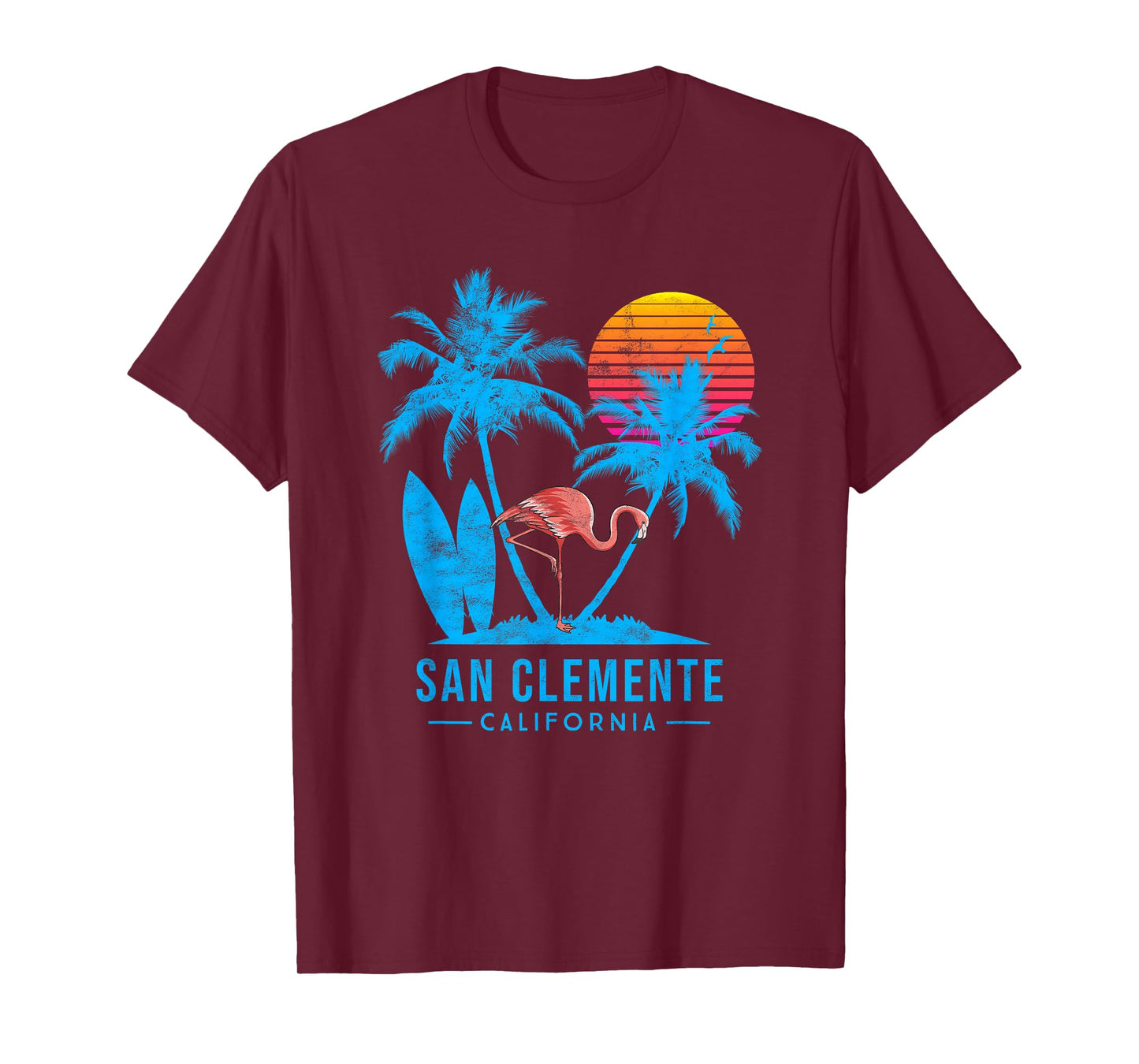 San Clemente, Orange County, California. Palm trees sunset T-Shirt