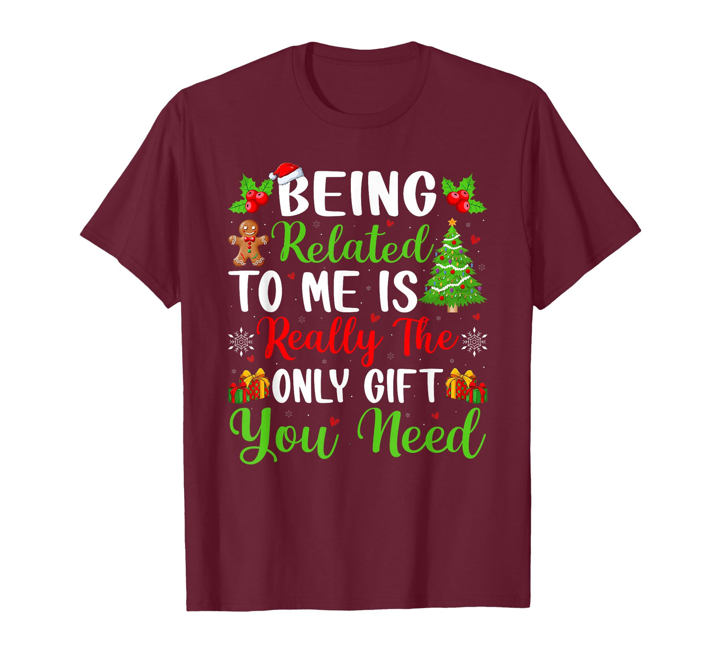 Being Related to Me Family Christmas Pajamas T-Shirt