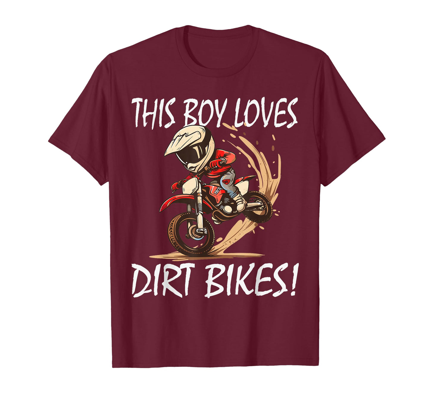 This boy loves dirt bikes, Kids Dirt Bike T-Shirt