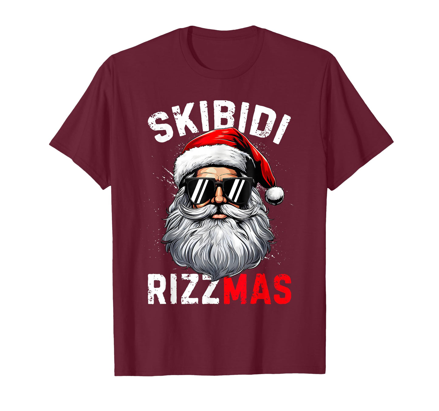 Skibidi Rizzmas Christmas Rizz Santa Claus Charisma Xmas Kid T-Shirt