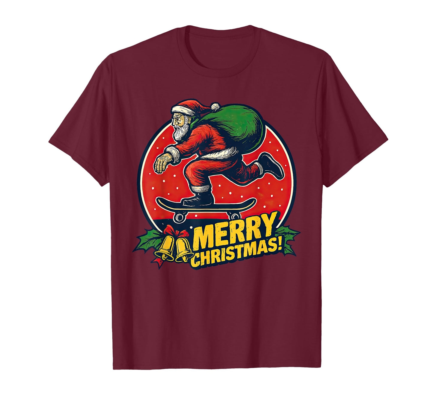 Cool Hip Hop Santa Graffiti Christmas Breakdancer T-Shirt