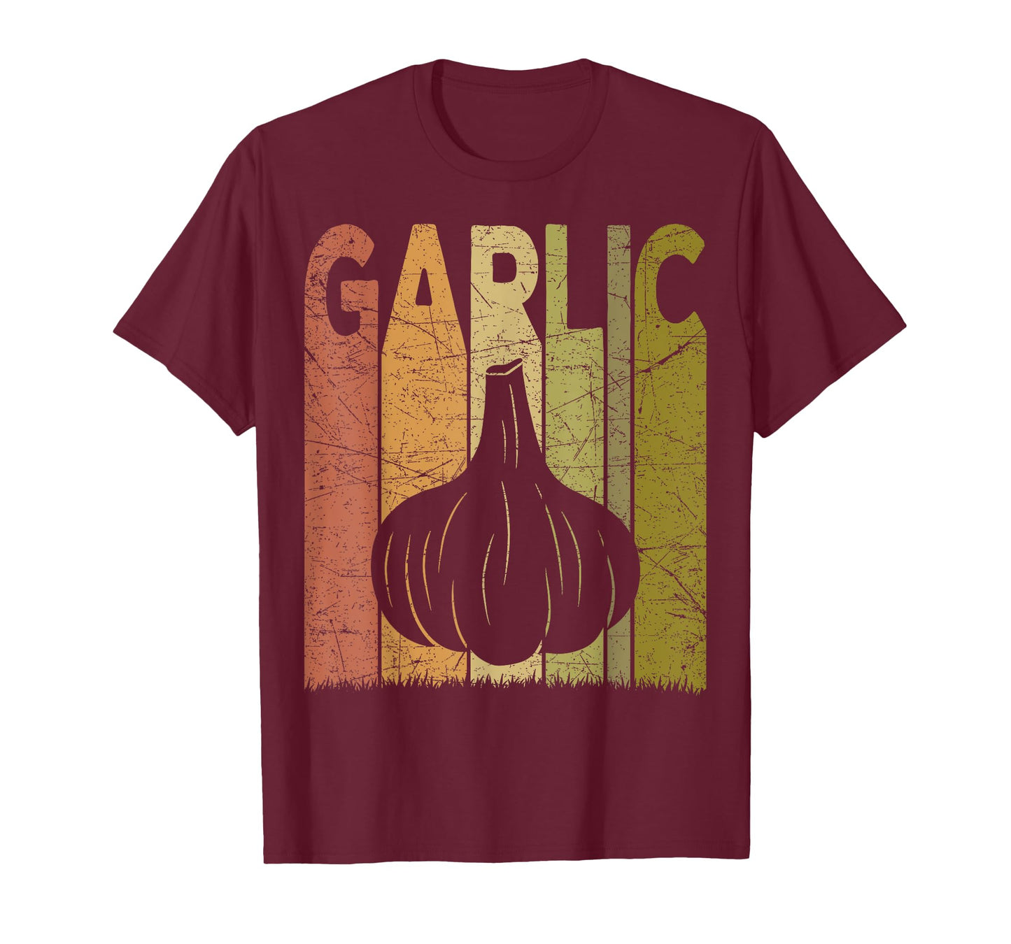 Garlic Vintage Garlic Farmer Retro Vegetables Farmer T-Shirt