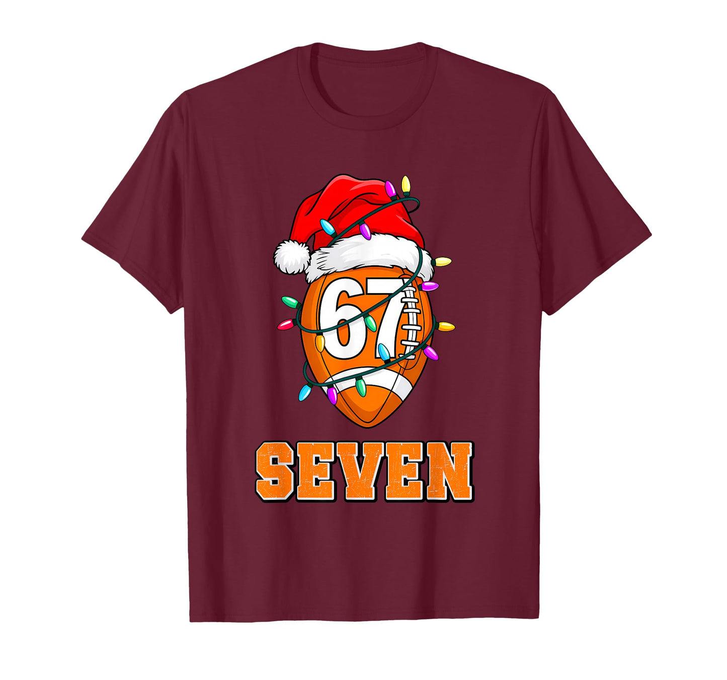 67ENDY Xmas Football – Six & Seven Matching Couple 7 T-Shirt