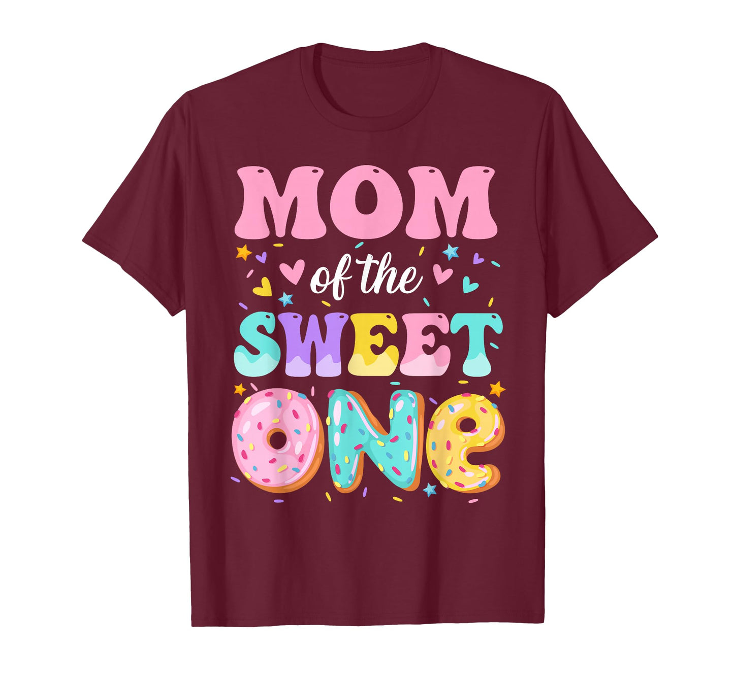 Mom Of The Sweet One 1st Birthday Donut Bday Party T-Shirt
