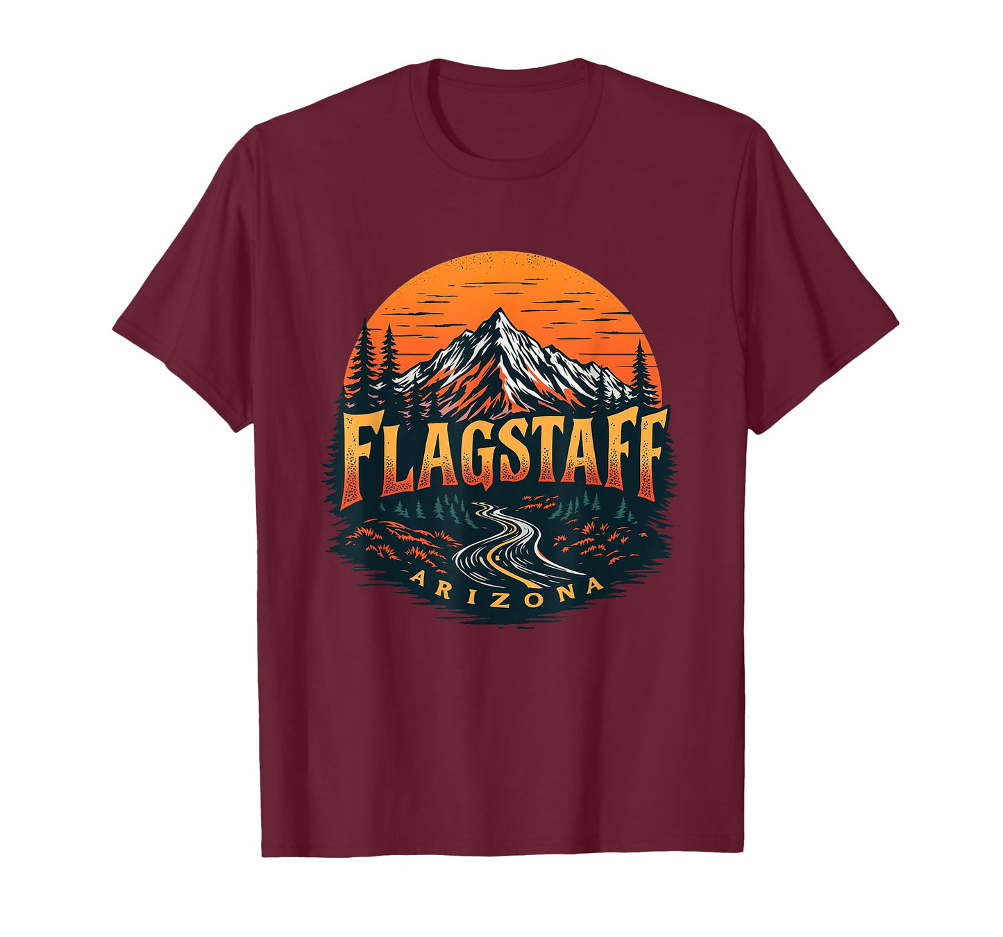 Flagstaff Mountains Vintage Flagstaff Arizona Cityscape T-Shirt