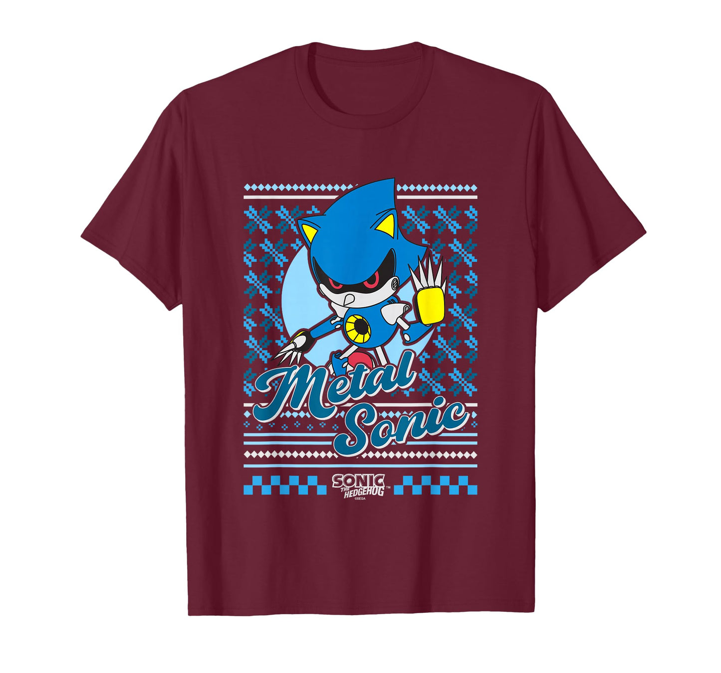 Sonic The Hedgehog Christmas Metal Sonic Ugly Sweater T-Shirt