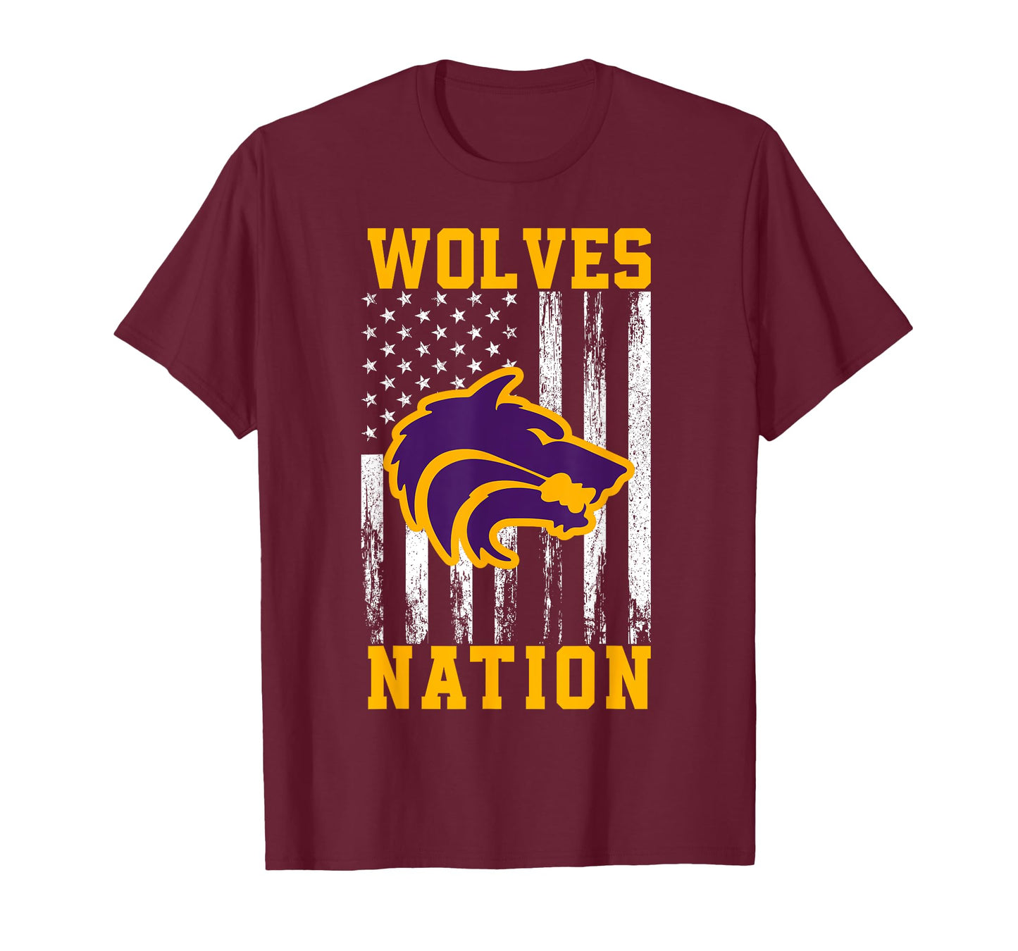 Bay City Central Wolves Logo Nation HS T-Shirt