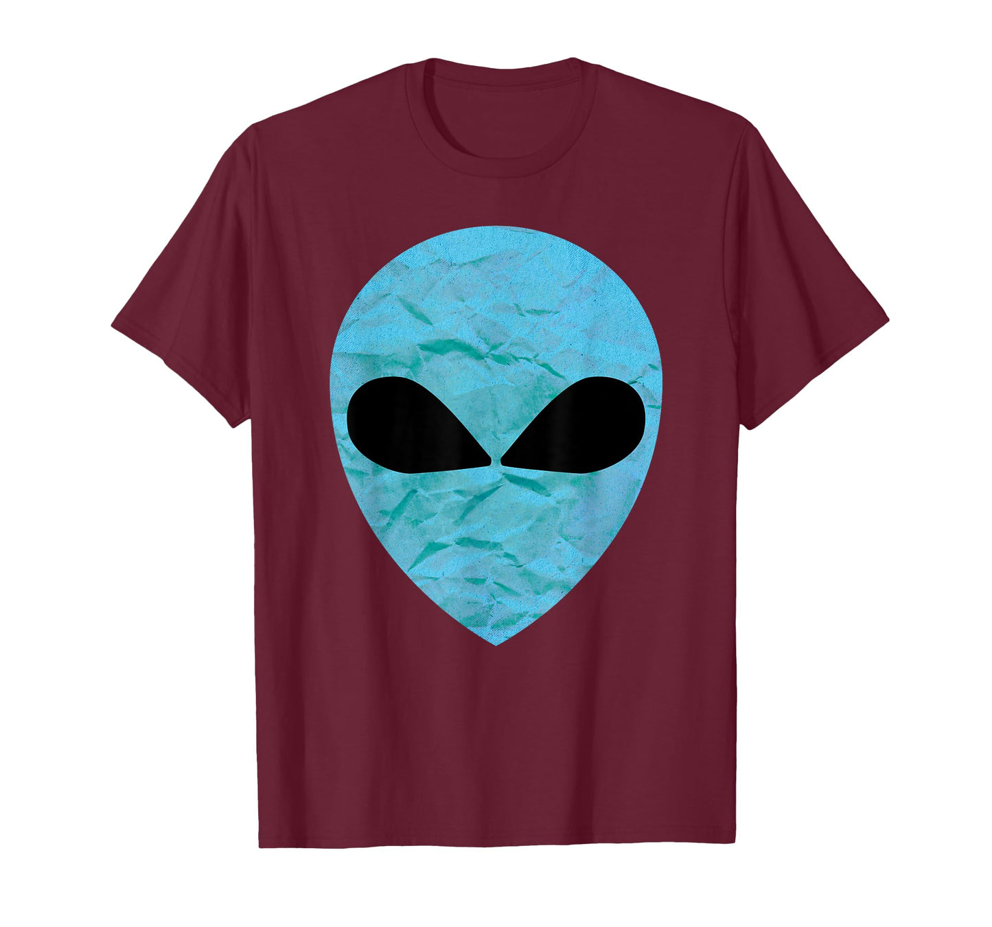 Blue Sci-Fi UFO Flying Alien Face Cosmic Extraterrestrial T-Shirt
