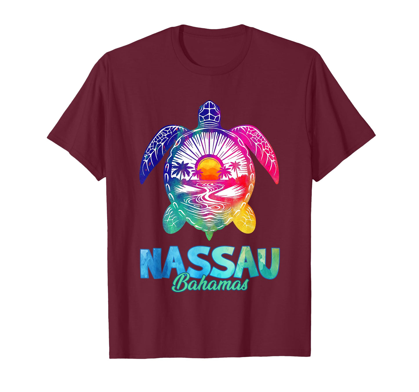 Nassau Tie Dye Sea Turtle T-Shirt Bahamas Beach Vacation T-Shirt