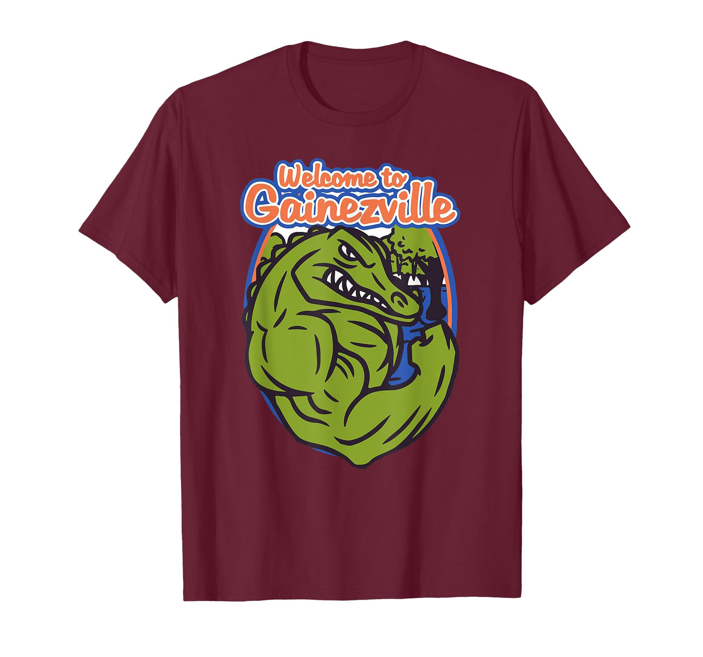 Gainezville Florida Gator flexing muscle T-Shirt