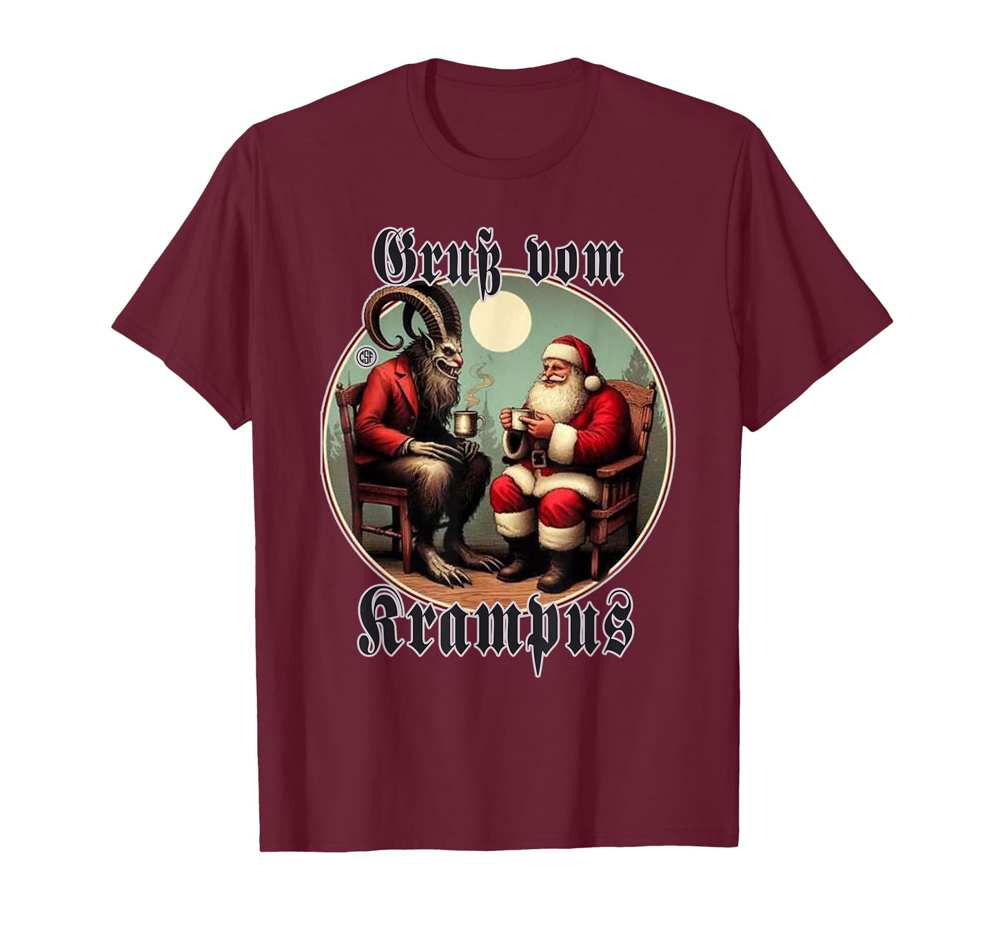 Greeting from Krampus Christmas Legend Figure T-Shirt