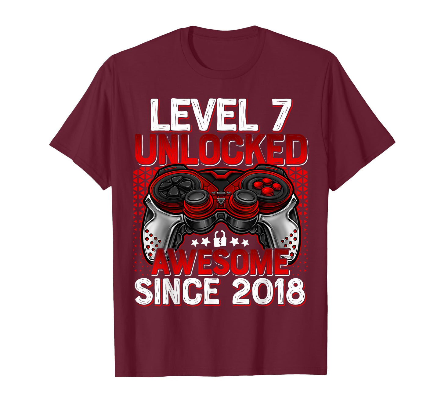 Level 7 Unlocked 7 Year Old Gifts For Boys 7th Birthday Boy T-Shirt