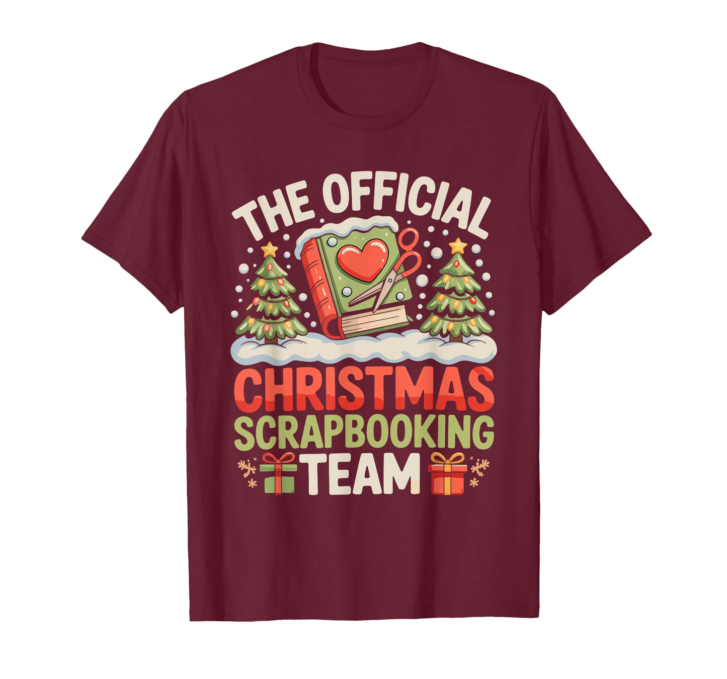The Official Christmas Scrapbooking Team Family Holiday T-Shirt