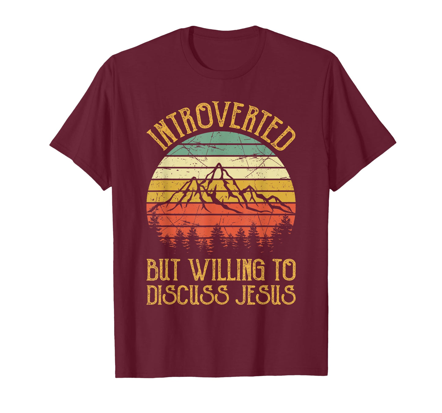 Introverted But Willing To Discuss Jesus Tshirt Christian T-Shirt