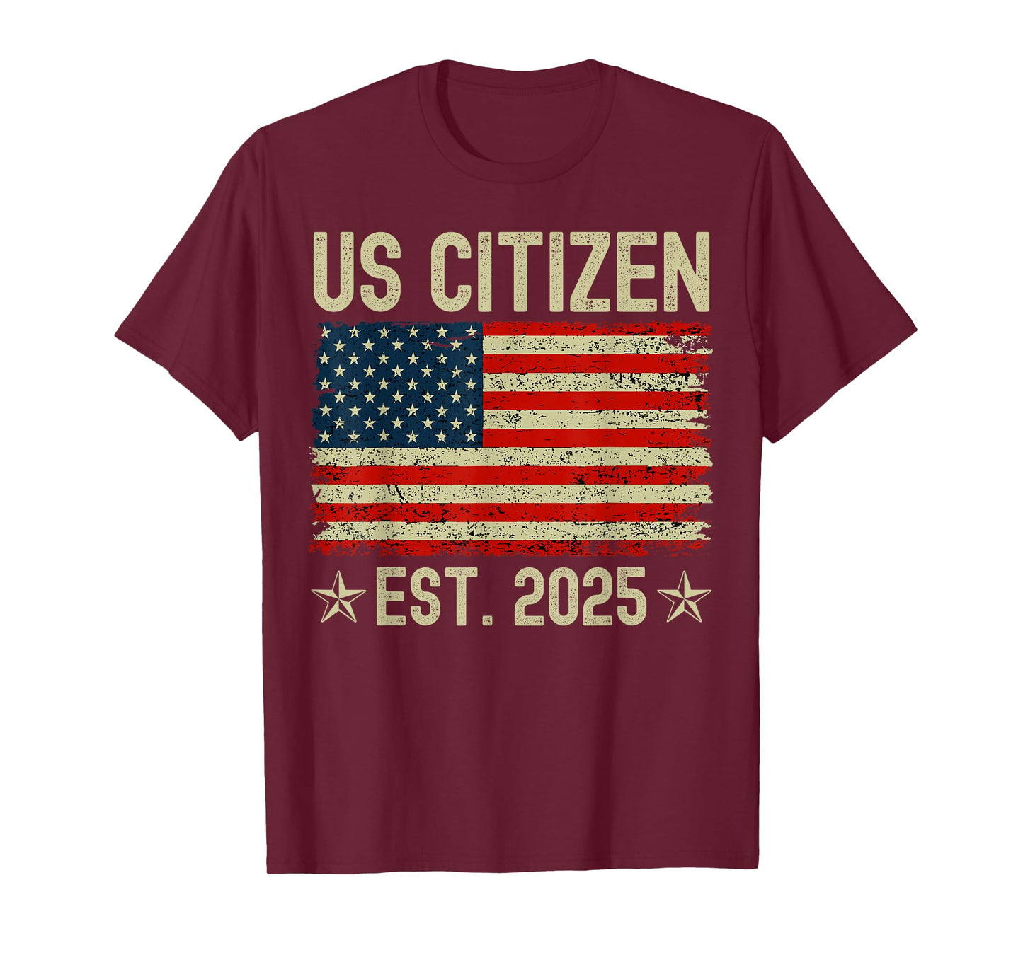 US Citizen Est 2025 New American Immigrant Citizenship Gifts T-Shirt