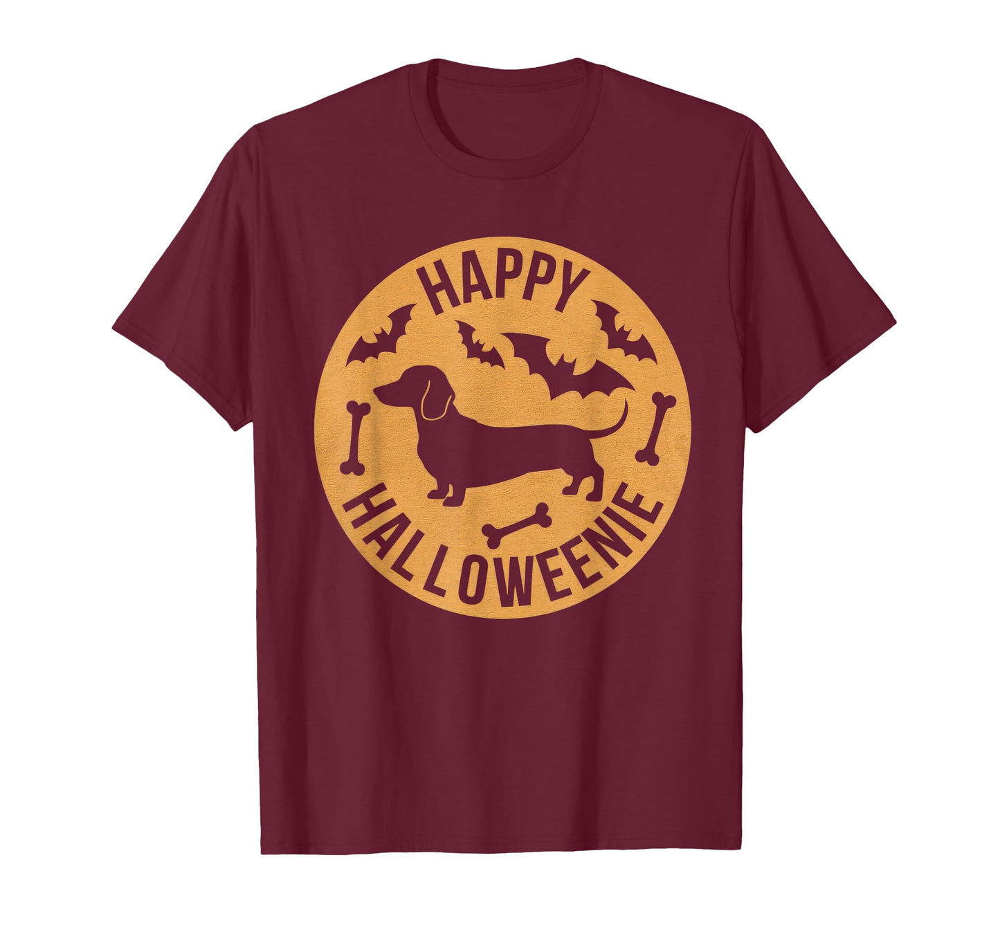 Happy Halloweenie Tshirt Women Men Wiener Monster Party T-Shirt