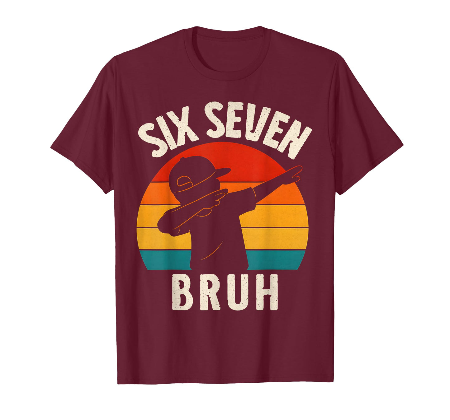 67 Meme 6 7 Numbers Dabbing Six Seven Bruh Funny Boys Kids T-Shirt