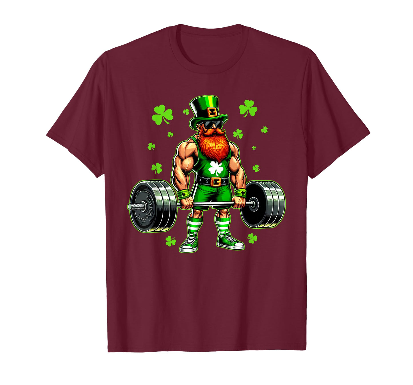 St Patricks Day Workout Weightlifting Saint Paddys Gym Men T-Shirt