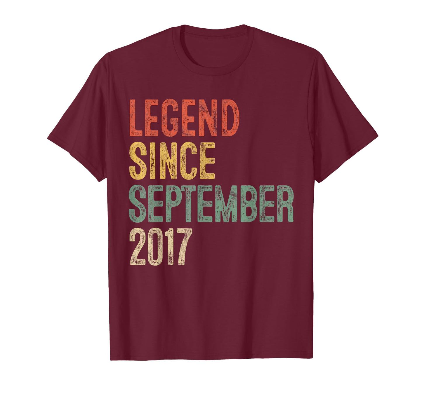 Legend 2017 8th Birthday Gifts for Boy Girl 8 Year Old T-Shirt
