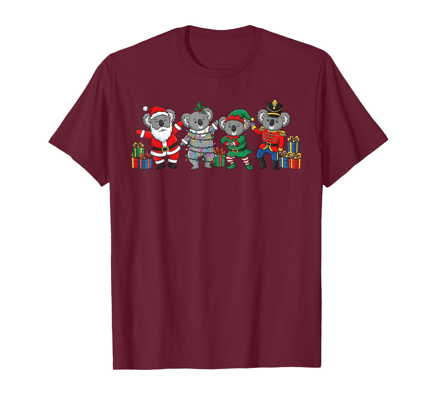 Dancing Koalas Christmas Cute Holiday Party Apparel T-Shirt