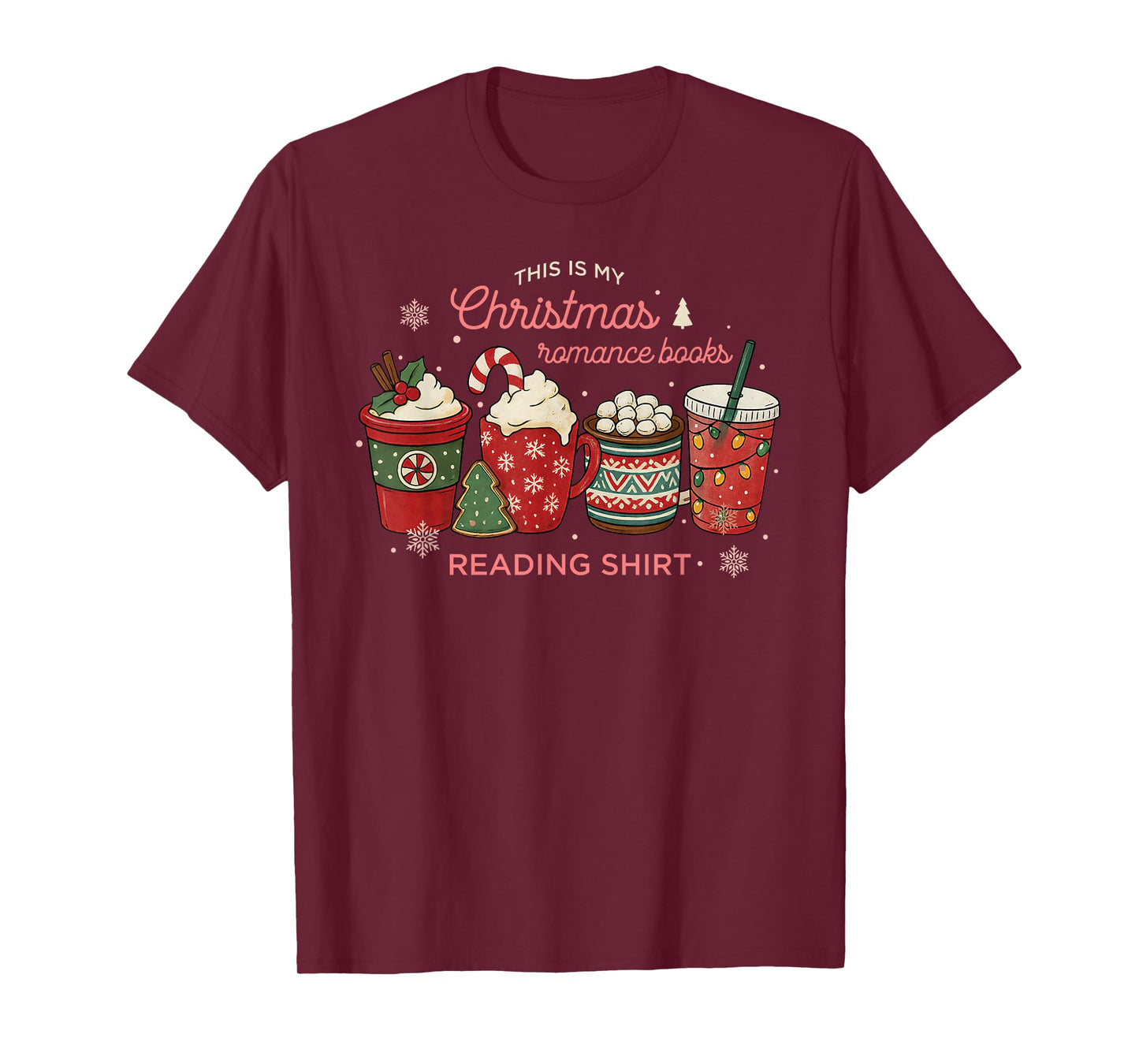 Christmas Read, Cozy Bookish Xmas Girl Reader Ugly Gift T-Shirt
