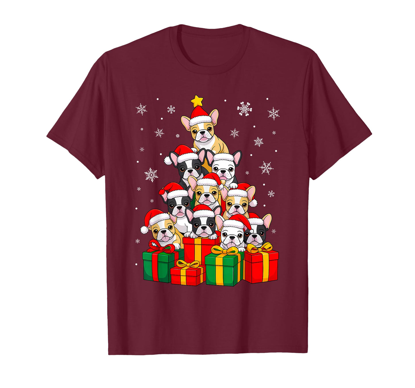 Ugly Christmas Dabbing Santa Claus Hockey T-Shirt