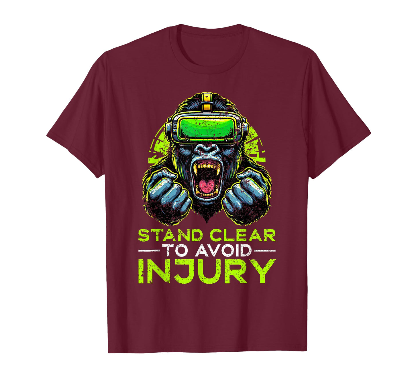 Gorilla VR Gamer Virtual Reality Headset Monkeys T-Shirt