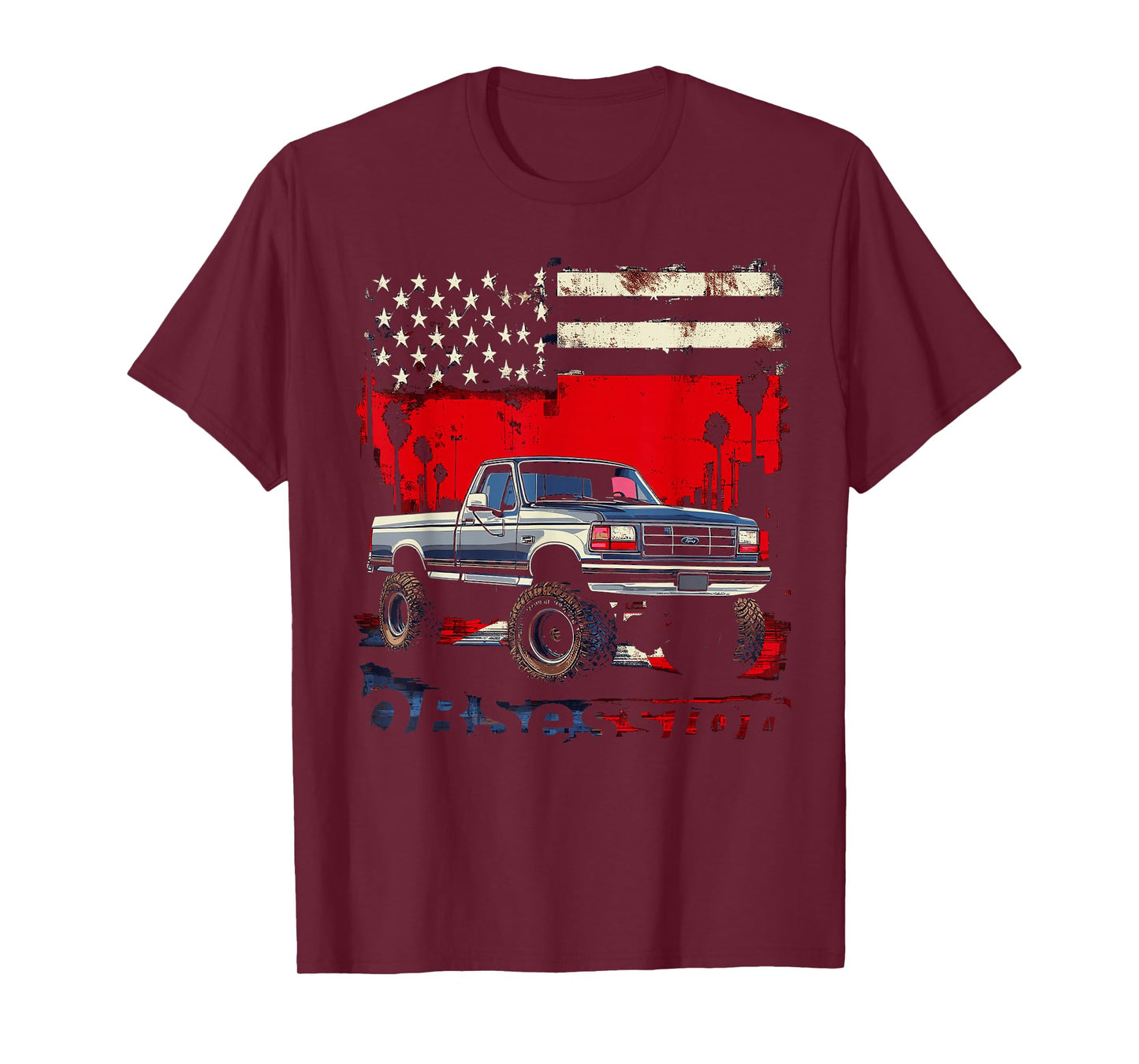 OBS Single Cab Old Body Style Retro Powerstroke Diesel Truck T-Shirt