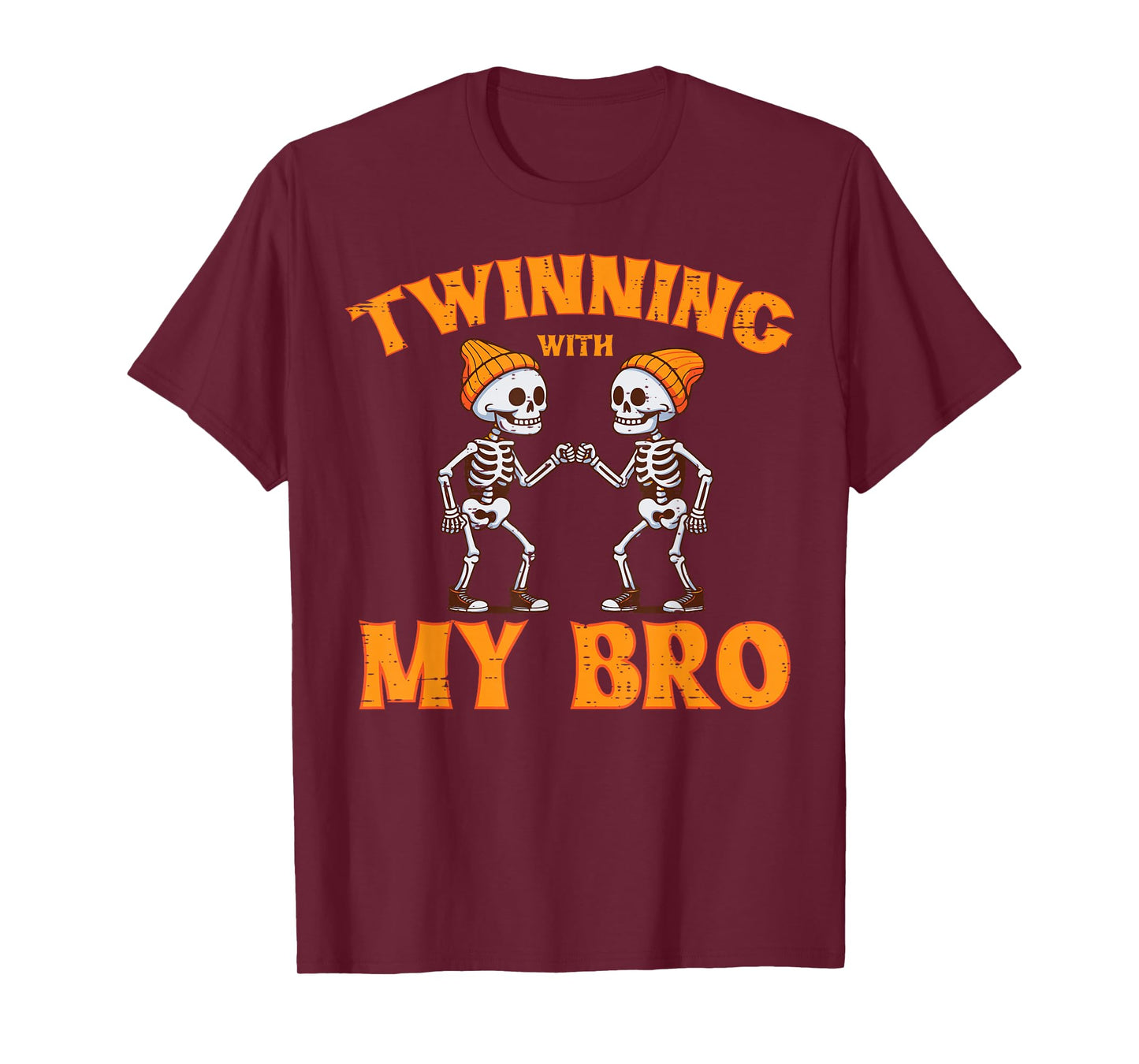 Twinning With My Bro Twin Brothers Halloween Kids Boys T-Shirt