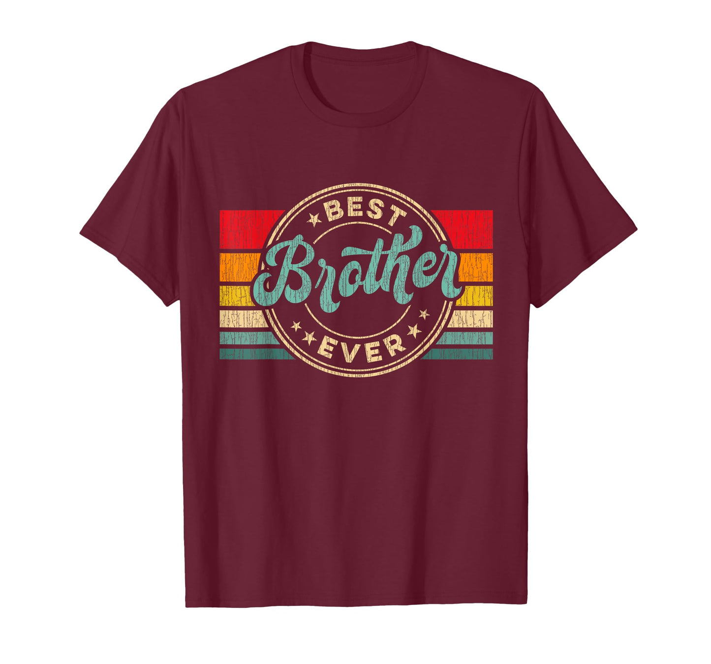 Best Brother Ever Vintage Retro Brother Gift Idea T-Shirt