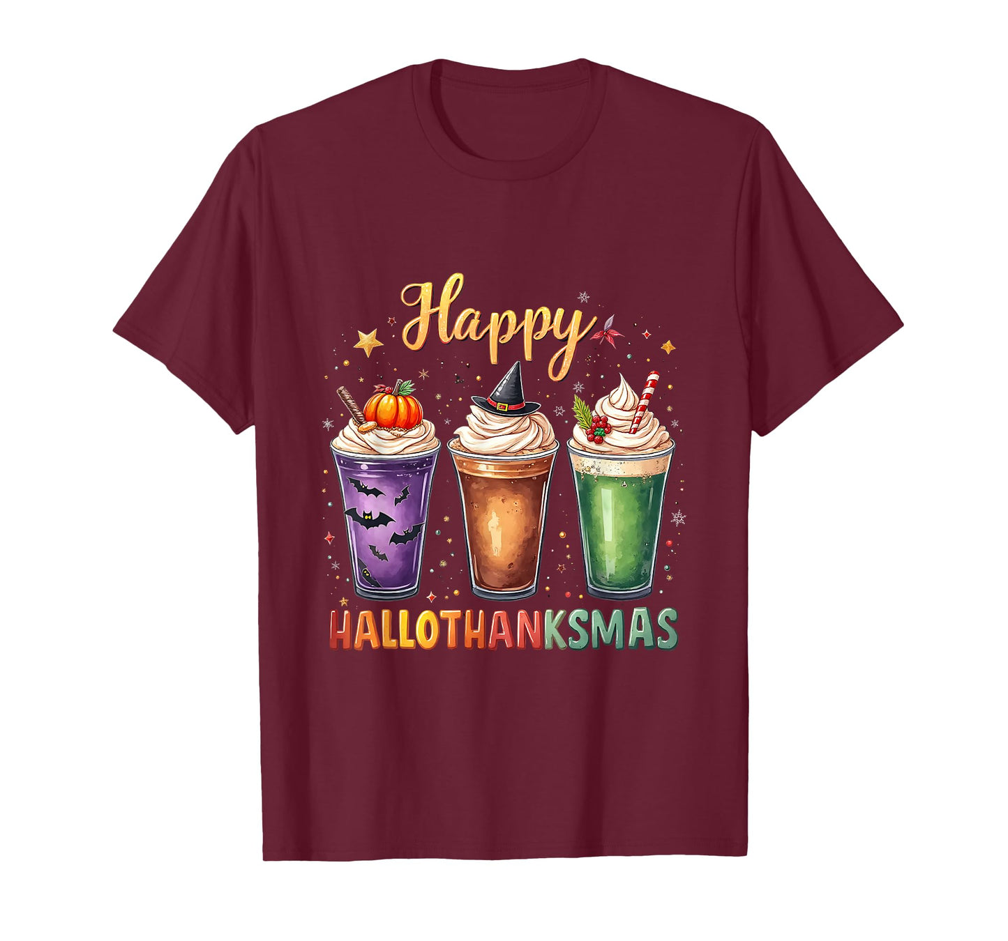 Happy Hallothanksmas Halloween Thanksmas Vintage T-Shirt