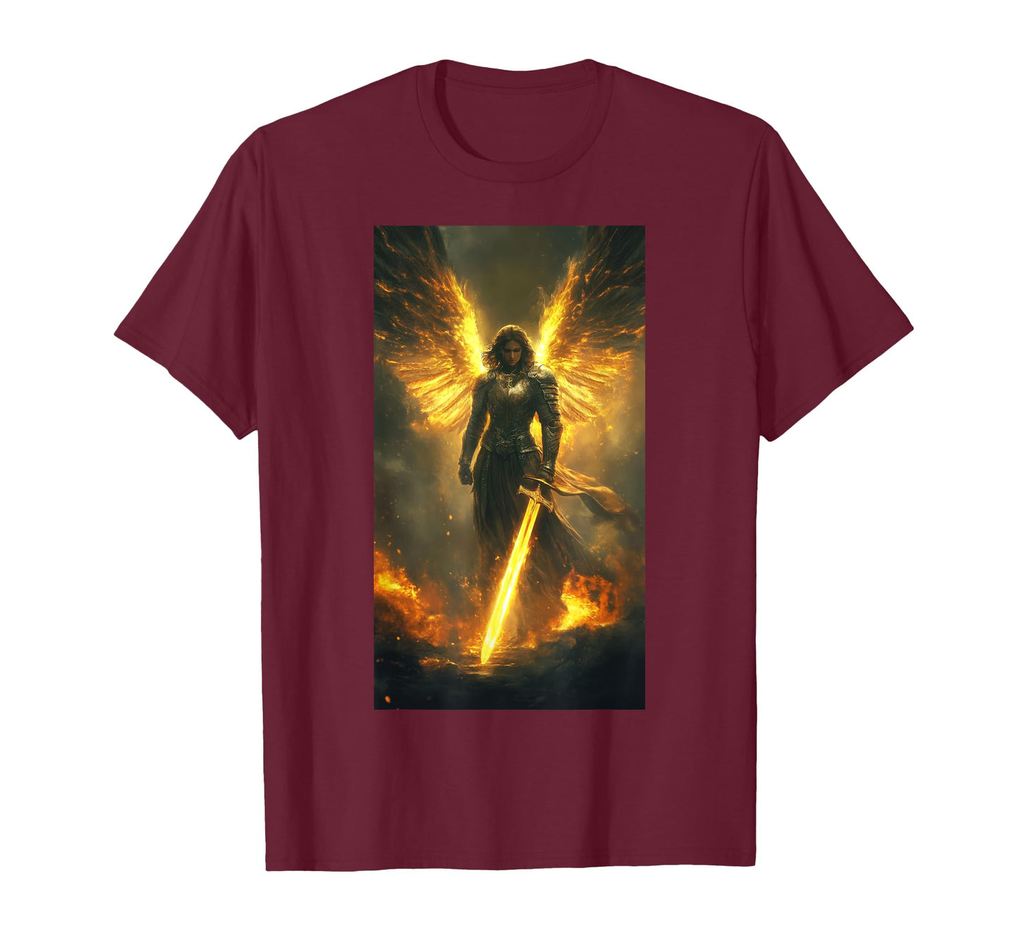 Catholic Saint Michael Archangel Angel Warrior T-Shirt