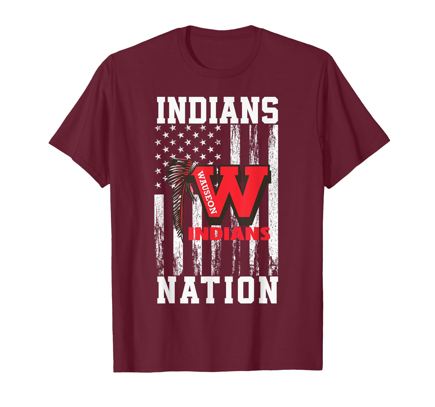 Wauseon Indians Logo Nation HS T-Shirt