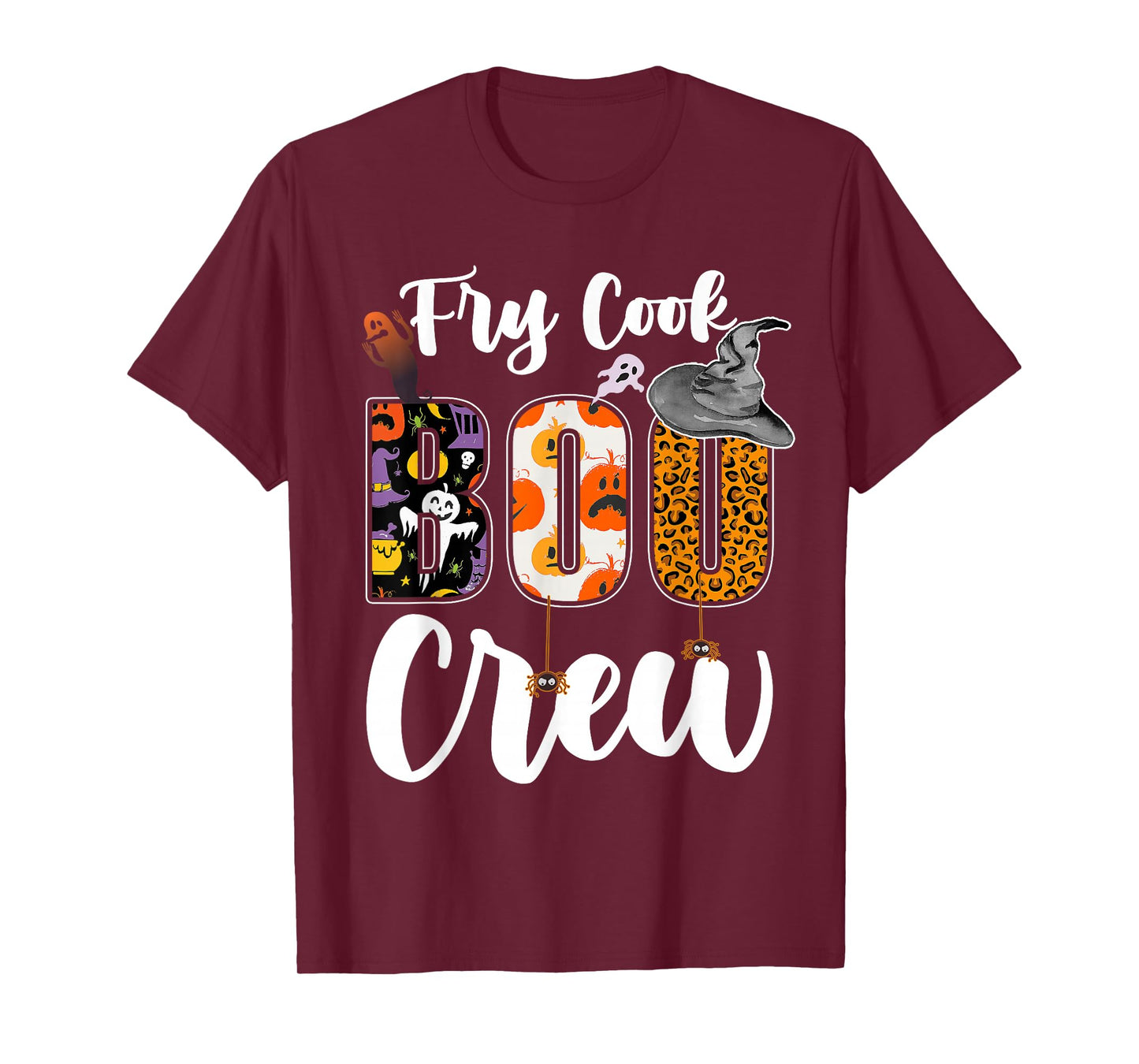 Fry Cook Boo Crew Halloween Match Friturier T-Shirt