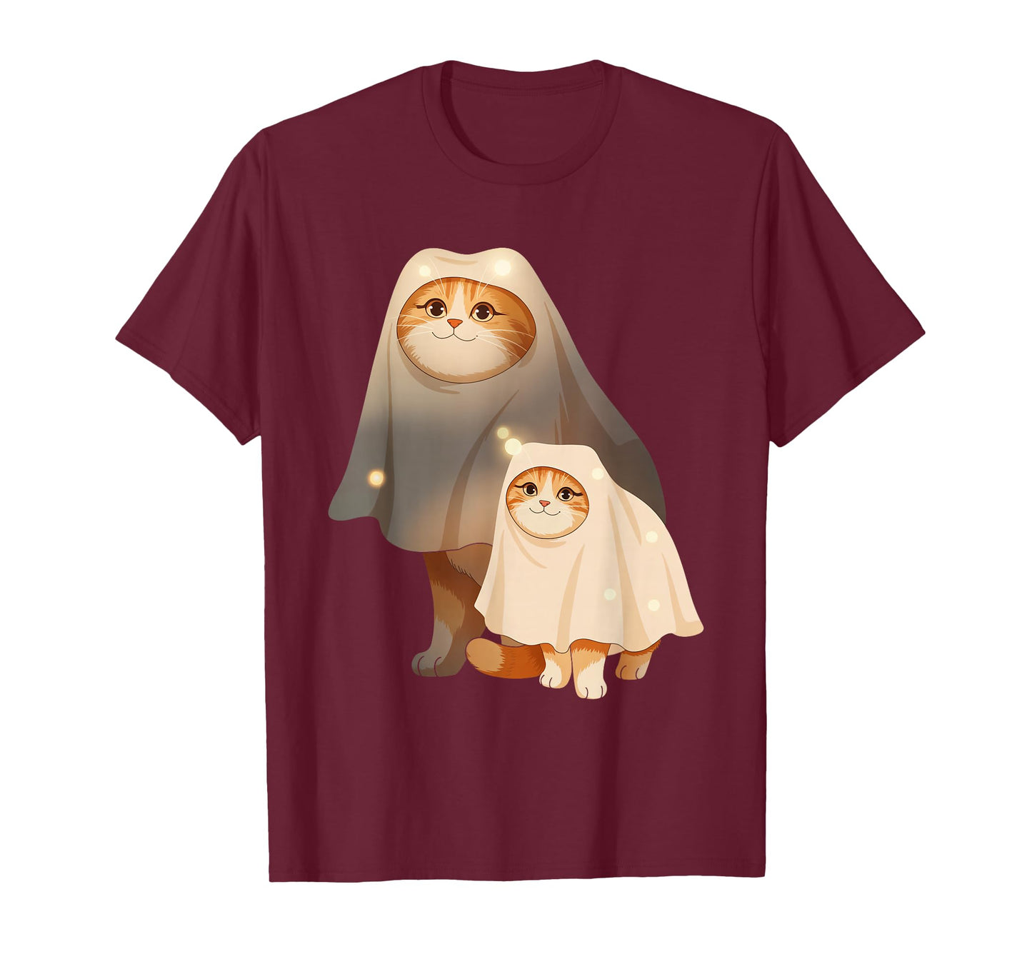 Ghost Cat Meme Funny Halloween Costume for Men Women Kids T-Shirt
