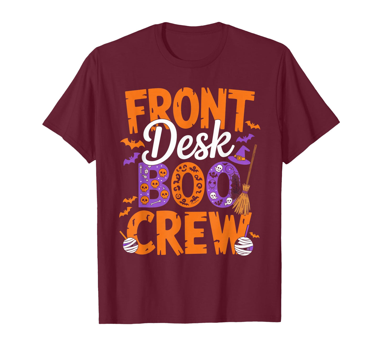 Front Desk Boo Crew Halloween Matching Spooky Outfit T-Shirt