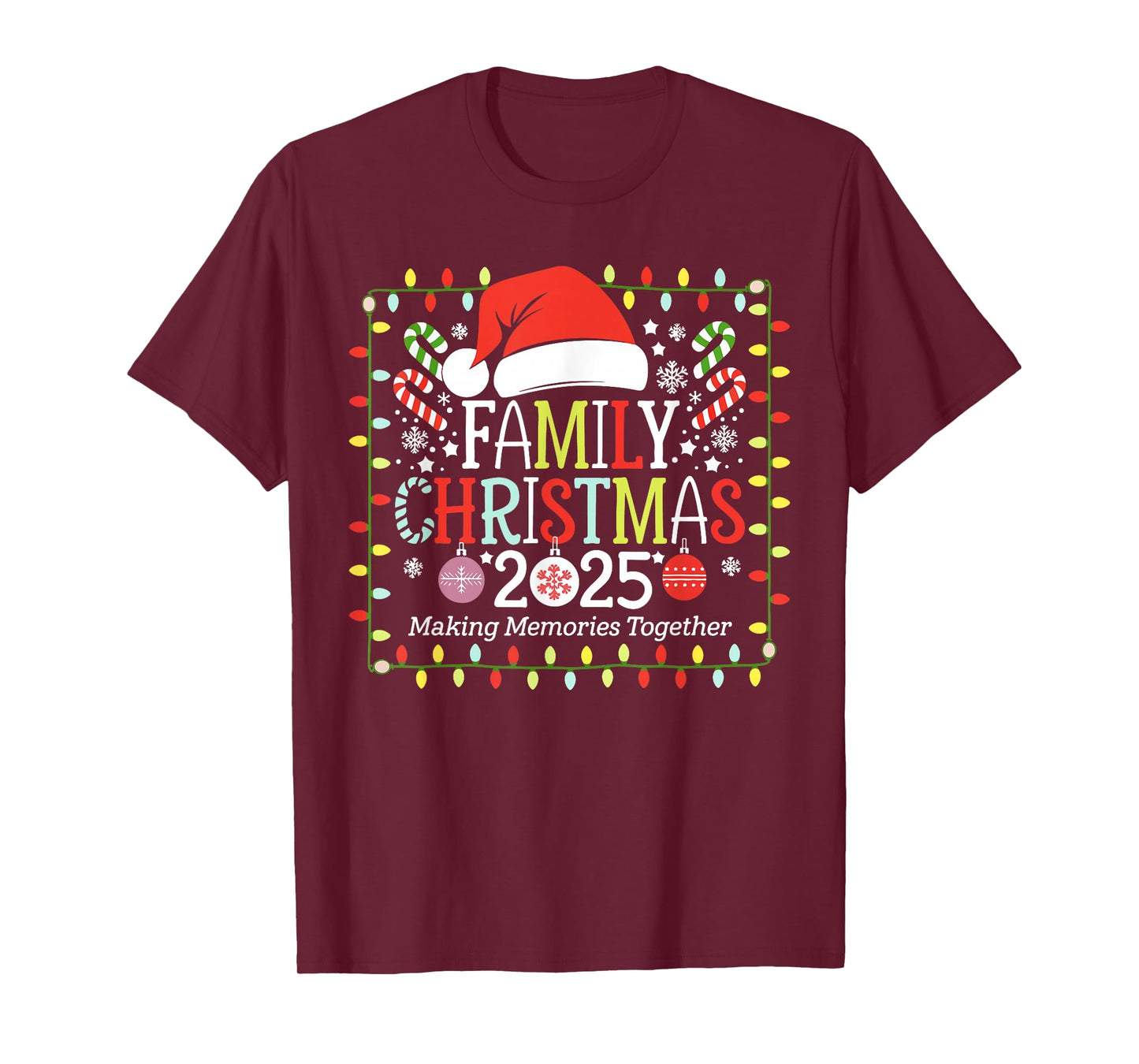 Family Christmas 2025 Matching Outfit Santa Elf Xmas Squad T-Shirt