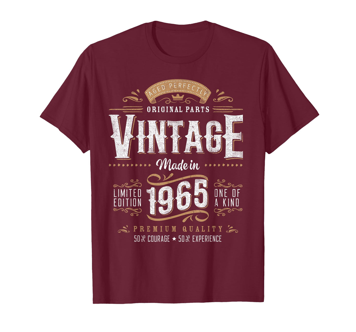 Vintage 1965 60th Birthday Gifts Women Men 60 Year Old T-Shirt