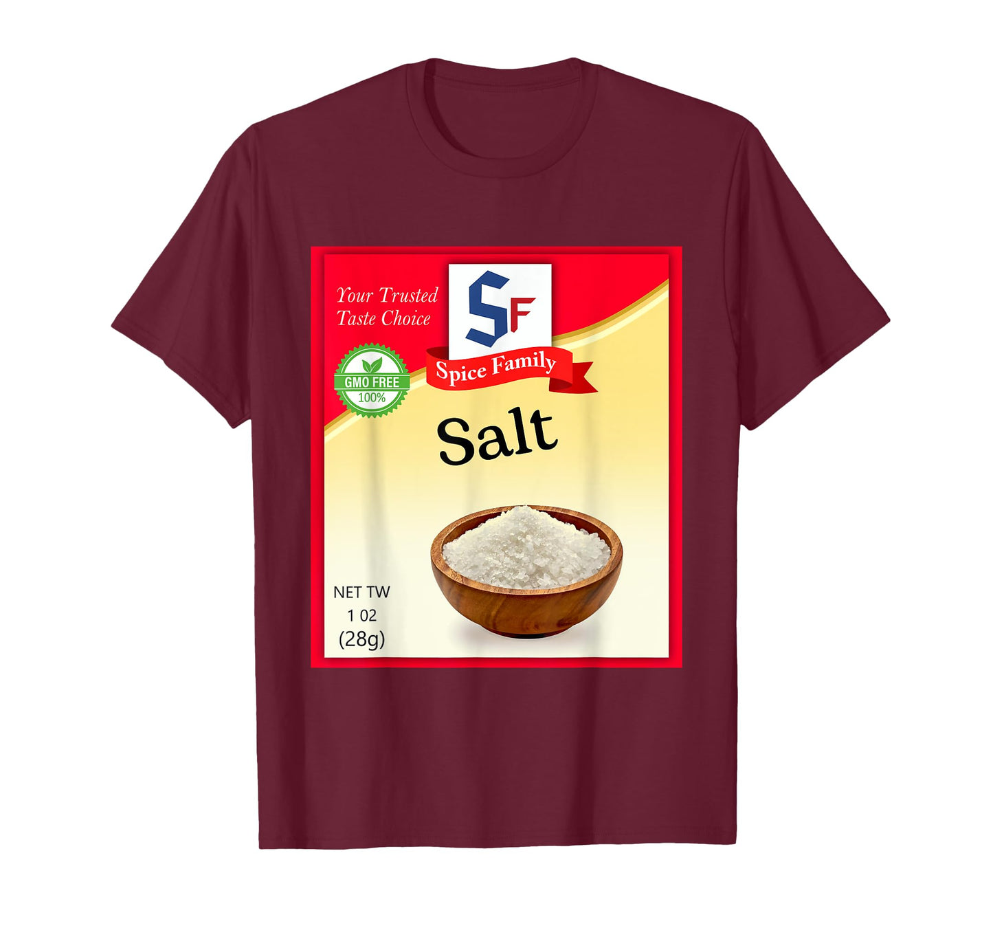 Salt Condiment Costume Holiday Spice Costumes T-Shirt
