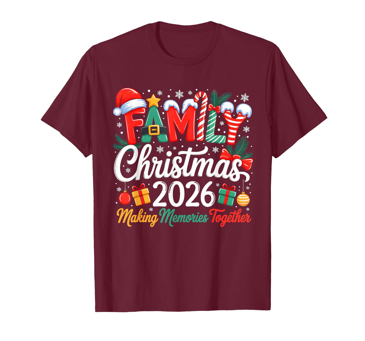 We are Family Christmas 2026 Matching Merry Xmas Squad 2026 T-Shirt